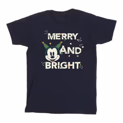 Disney - T-shirt MERRY & BRIGHT - Homme (Bleu marine)
