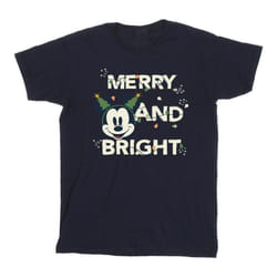 Disney - T-shirt MERRY & BRIGHT - Homme (Bleu marine)