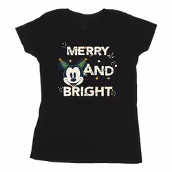 Disney - T-shirt MERRY & BRIGHT - Femme (Noir)