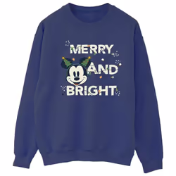 Disney - Sweat MERRY & BRIGHT - Femme (Bleu marine)