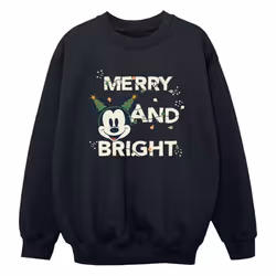 Disney - Sweat MERRY & BRIGHT - Garçon (Noir)