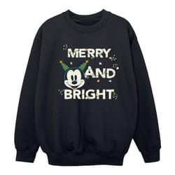 Disney - Sweat MERRY & BRIGHT - Fille (Noir)