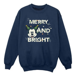 Disney - Sweat MERRY & BRIGHT - Fille (Bleu marine)