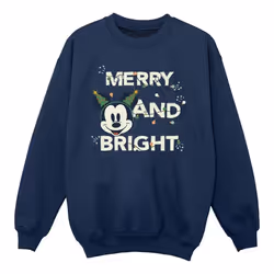 Disney - Sweat MERRY & BRIGHT - Fille (Bleu marine)