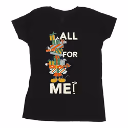 Disney - T-shirt PRESENTS ALL FOR ME - Femme (Noir)
