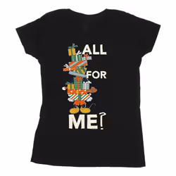 Disney - T-shirt PRESENTS ALL FOR ME - Femme (Noir)