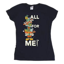 Disney - T-shirt PRESENTS ALL FOR ME - Femme (Bleu marine)