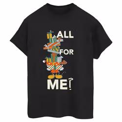 Disney - T-shirt PRESENTS ALL FOR ME - Femme (Noir)