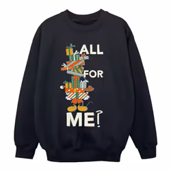 Disney - Sweat PRESENTS ALL FOR ME - Fille (Noir)