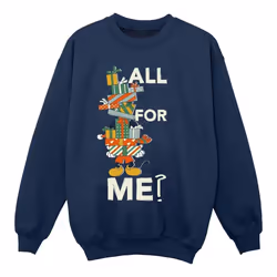 Disney - Sweat PRESENTS ALL FOR ME - Fille (Bleu marine)