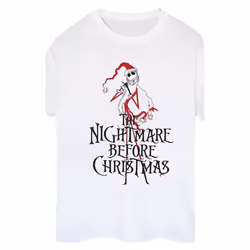 Disney - T-shirt THE NIGHTMARE BEFORE CHRISTMAS - Femme (Blanc)