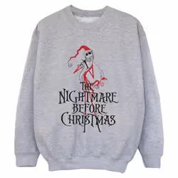 Disney - Sweat THE NIGHTMARE BEFORE CHRISTMAS - Garçon (Gris chiné)