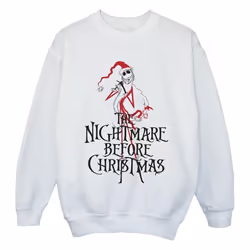 Disney - Sweat THE NIGHTMARE BEFORE CHRISTMAS - Fille (Blanc)
