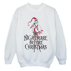 Disney - Sweat THE NIGHTMARE BEFORE CHRISTMAS - Fille (Blanc)