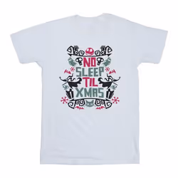 Disney - T-shirt THE NIGHTMARE BEFORE CHRISTMAS NO SLEEP TIL XMAS - Homme (Blanc)