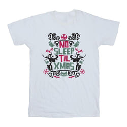 Disney - T-shirt THE NIGHTMARE BEFORE CHRISTMAS NO SLEEP TIL XMAS - Homme (Blanc)