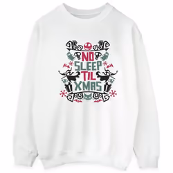Disney - Sweat THE NIGHTMARE BEFORE CHRISTMAS NO SLEEP TIL XMAS - Homme (Blanc)