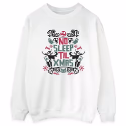 Disney - Sweat THE NIGHTMARE BEFORE CHRISTMAS NO SLEEP TIL XMAS - Femme (Blanc)