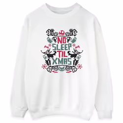Disney - Sweat THE NIGHTMARE BEFORE CHRISTMAS NO SLEEP TIL XMAS - Femme (Blanc)