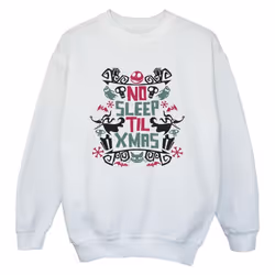 Disney - Sweat THE NIGHTMARE BEFORE CHRISTMAS NO SLEEP TIL XMAS - Garçon (Blanc)