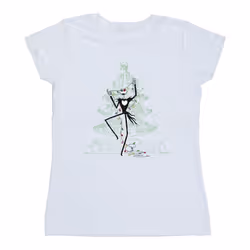 Disney - T-shirt THE NIGHTMARE BEFORE CHRISTMAS - Femme (Blanc)