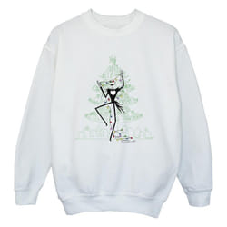 Disney - Sweat THE NIGHTMARE BEFORE CHRISTMAS - Fille (Blanc)