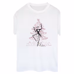 Disney - T-shirt THE NIGHTMARE BEFORE CHRISTMAS - Femme (Blanc)