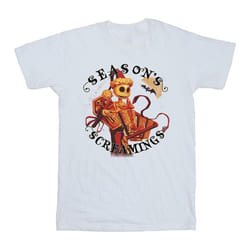 Disney - T-shirt THE NIGHTMARE BEFORE CHRISTMAS SEASONS SCREAMINGS - Homme (Blanc)