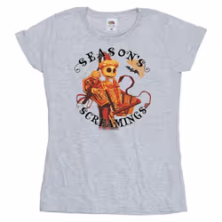 Disney - T-shirt THE NIGHTMARE BEFORE CHRISTMAS SEASONS SCREAMINGS - Femme (Gris chiné)