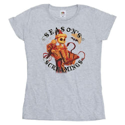 Disney - T-shirt THE NIGHTMARE BEFORE CHRISTMAS SEASONS SCREAMINGS - Femme (Gris chiné)