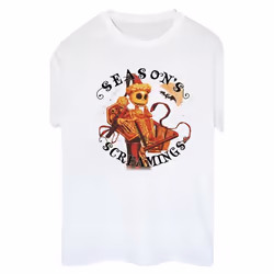 Disney - T-shirt THE NIGHTMARE BEFORE CHRISTMAS SEASONS SCREAMINGS - Femme (Blanc)
