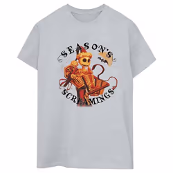Disney - T-shirt THE NIGHTMARE BEFORE CHRISTMAS SEASONS SCREAMINGS - Femme (Gris chiné)