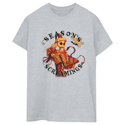 Disney - T-shirt THE NIGHTMARE BEFORE CHRISTMAS SEASONS SCREAMINGS - Femme (Gris chiné)
