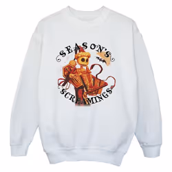 Disney - Sweat THE NIGHTMARE BEFORE CHRISTMAS SEASONS SCREAMINGS - Garçon (Blanc)