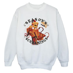 Disney - Sweat THE NIGHTMARE BEFORE CHRISTMAS SEASONS SCREAMINGS - Garçon (Blanc)