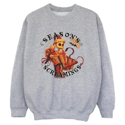 Disney - Sweat THE NIGHTMARE BEFORE CHRISTMAS SEASONS SCREAMINGS - Garçon (Gris chiné)