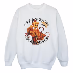 Disney - Sweat THE NIGHTMARE BEFORE CHRISTMAS SEASONS SCREAMINGS - Fille (Blanc)