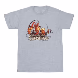 Disney - T-shirt THE NIGHTMARE BEFORE CHRISTMAS - Homme (Gris chiné)