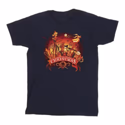 Disney - T-shirt THE NIGHTMARE BEFORE CHRISTMAS - Homme (Bleu marine)