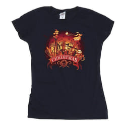 Disney - T-shirt THE NIGHTMARE BEFORE CHRISTMAS - Femme (Bleu marine)