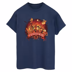 Disney - T-shirt THE NIGHTMARE BEFORE CHRISTMAS - Femme (Bleu marine)