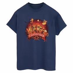Disney - T-shirt THE NIGHTMARE BEFORE CHRISTMAS - Femme (Bleu marine)