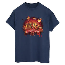 Disney - T-shirt THE NIGHTMARE BEFORE CHRISTMAS - Femme (Bleu marine)