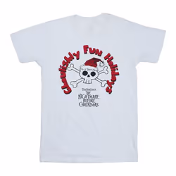 Disney - T-shirt THE NIGHTMARE BEFORE CHRISTMAS GHOULISHLY FUN HOLIDAYS - Homme (Blanc)