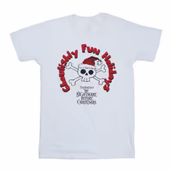 Disney - T-shirt THE NIGHTMARE BEFORE CHRISTMAS GHOULISHLY FUN HOLIDAYS - Homme (Blanc)