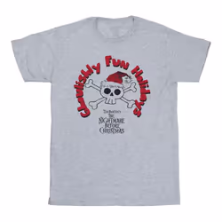 Disney - T-shirt THE NIGHTMARE BEFORE CHRISTMAS GHOULISHLY FUN HOLIDAYS - Homme (Gris chiné)