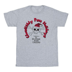 Disney - T-shirt THE NIGHTMARE BEFORE CHRISTMAS GHOULISHLY FUN HOLIDAYS - Homme (Gris chiné)