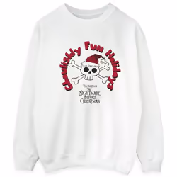 Disney - Sweat THE NIGHTMARE BEFORE CHRISTMAS GHOULISHLY FUN HOLIDAYS - Homme (Blanc)