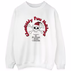 Disney - Sweat THE NIGHTMARE BEFORE CHRISTMAS GHOULISHLY FUN HOLIDAYS - Homme (Blanc)