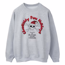 Disney - Sweat THE NIGHTMARE BEFORE CHRISTMAS GHOULISHLY FUN HOLIDAYS - Homme (Gris chiné)